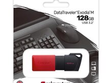 Fləş kart Kingston DataTraveler Exodia M 128GB USB 3.2 Gen1 Black/Red (DTXM/128GB)