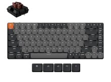 Simsiz oyun klaviaturası Keychron K3 Version 3 White Backlight Brown Switch (K3X-A3-AZ)