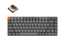 Simsiz oyun klaviaturası Keychron K3 Max Gateron White Backlight Brown Switch Keyboard (K3M-A3Z-AZ)