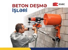Karot ilə beton deşmə işləri