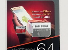 Micro SD kart "Samsung Evo Plus 64 GB"