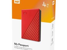 WD 4TB My Passport USB 3.2 Gen 1 External Hard Drive (Sky)