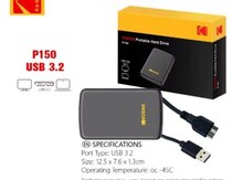 Kodak Portable External Hard Drive 500GB USB3.0 HDD(P150)