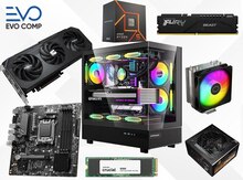 Evo Gaming PC Dark Raider RX 9060 XT 8GB, Ryzen 5 7500F 16GB 1TB