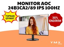 AOC 24B3CA2 23.8" IPS Monitor 100Hz Speaker