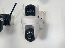 Wifi kamera 2 lensli PTZ kamera 2 lensi fırlanır