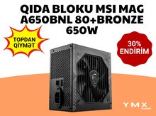Qida bloku MSI MAG A650BNL 80+BRONZE 650W
