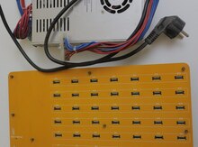 49 Portlu Sənaye Tipi USB Hub + güclü Mean Well qida bloku