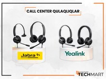 Call center qulaqlıqlar Jabra, Yealink