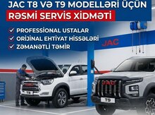 JAC T8 və T9 rəsmi servis xidməti