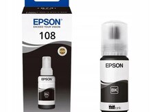 Mürəkkəb Epson 108 EcoTank Black ink bottle (C13T09C14A)