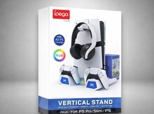 PS5 üçün Çoxfunksiyalı Stend – Soyuducu, Şarj və Aksesuar Standı PG-P5S023