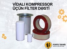 Vidalı kompressor üçün filter dəsti