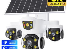 4G solar PTZ360° 4 kamera 12MP/4K+64GB