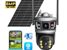4G solar PTZ360° 2 kamera 12MP/4K+64GB