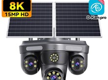 4G solar PTZ360° 4 kamera 12MP/4K+64GB