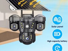 4G solar PTZ360° 4 kamera 12MP/4K+64GB