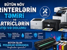 Printer təmiri və kartric doldurulması