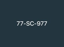 Avtomobil qeydiyyat nişanı - 77-SC-977