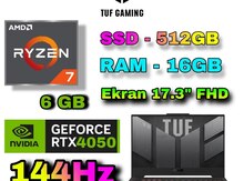 Asus TUF Gaming FA707NUG Ryzen 7445HS, RTX 4050 6GB, SSD 512GB, RAM 16GB, 17.3"