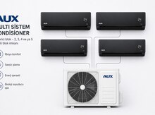 AUX Multi Sistem Kondisionerlər Qara rəng
