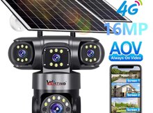 4G Sim kartlı Solar 360°FHD Kamera 12MP/4K+64GB