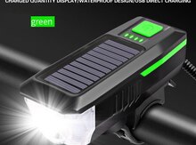 Günəş enerjili velosiped işığı və siqnal 