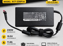 Acer noutbuk adapteri 230W (5.5×2.5 mm qalın konnektor, A17-230P1A)