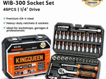Trişotka açar dəsti KingQueen 46pcs