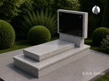 Çilli qranit ilə ekran formalı qəbir və məzar daşları