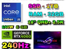 Asus ROG STRIX G18 G814JVR RTX 4060 8 GB Gaming 