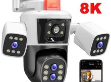 WiFi PTZ360° çöl 3 kamera 8MP/4K 64GB