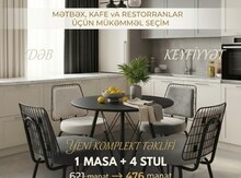 Masa və oturacaqlar