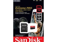 SD Kart "SanDisk 256GB Extreme PRO SDXC UHS-I Card - V30, 4K UHD, SD Card - SDSDXXD-256G-GN4IN "