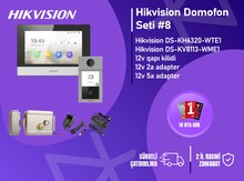Hikvision DS-KH6320-WTE1 + DS-KV8113-WME1 — Metal IP Domofon dəsti