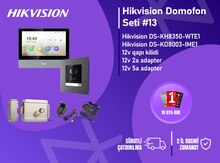 Hikvision DS-KH8350-WTE1 + DS-KD8003-IME1 Flush — Premium IP Domofon Seti