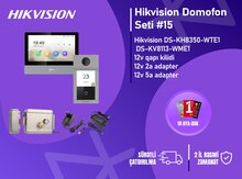 Hikvision DS-KH8350-WTE1 + DS-KV8113-WME1 — Premium Metal IP Domofon Seti