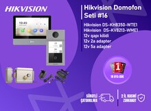 Hikvision DS-KH8350-WTE1 + DS-KV8213-WME1 — 2 Mənzilli Premium IP Domofon Seti