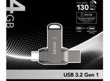 Flaş Kart Lexar D400 Type-C + USB3.2 64GB