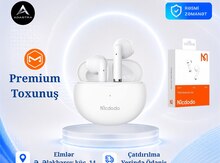 MCDODO HP-8030 TWS Bluetooth 5.0 Wireless Earbuds White Lite | simsiz qulaqlıq