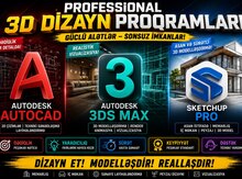 Auto Cad, 3dsmax proqramların yazılması