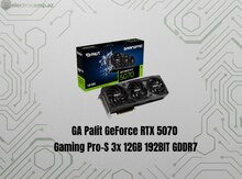VGA Palit GeForce RTX 5070 Gaming Pro-S 3x 12GB 192BIT GDDR7