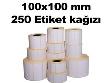 Etiket lenti 10x10 sm, ağ, 250 etiket