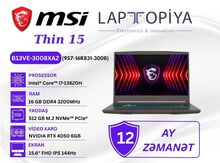 MSI Thin 15 B13VE-3008XAZ 9S7-16R831-3008