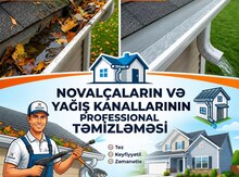 Novalça və yağış kanallarının təmizlənməsi