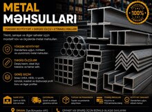Metal (profil, list, ikitavr və s.)