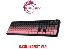 AULA F108 Pro Wireless Keyboard Gradient Pink
