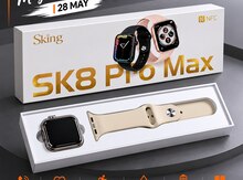 SK8 Pro Max Silver smart saatı