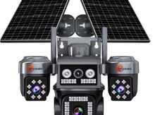 4G Sim kartlı Solar 360°FHD Kamera 12MP/4K+64GB