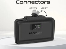 Promate Power Bank USB-C & Lightning 10000mAh20W PowerUp-10Duo Black